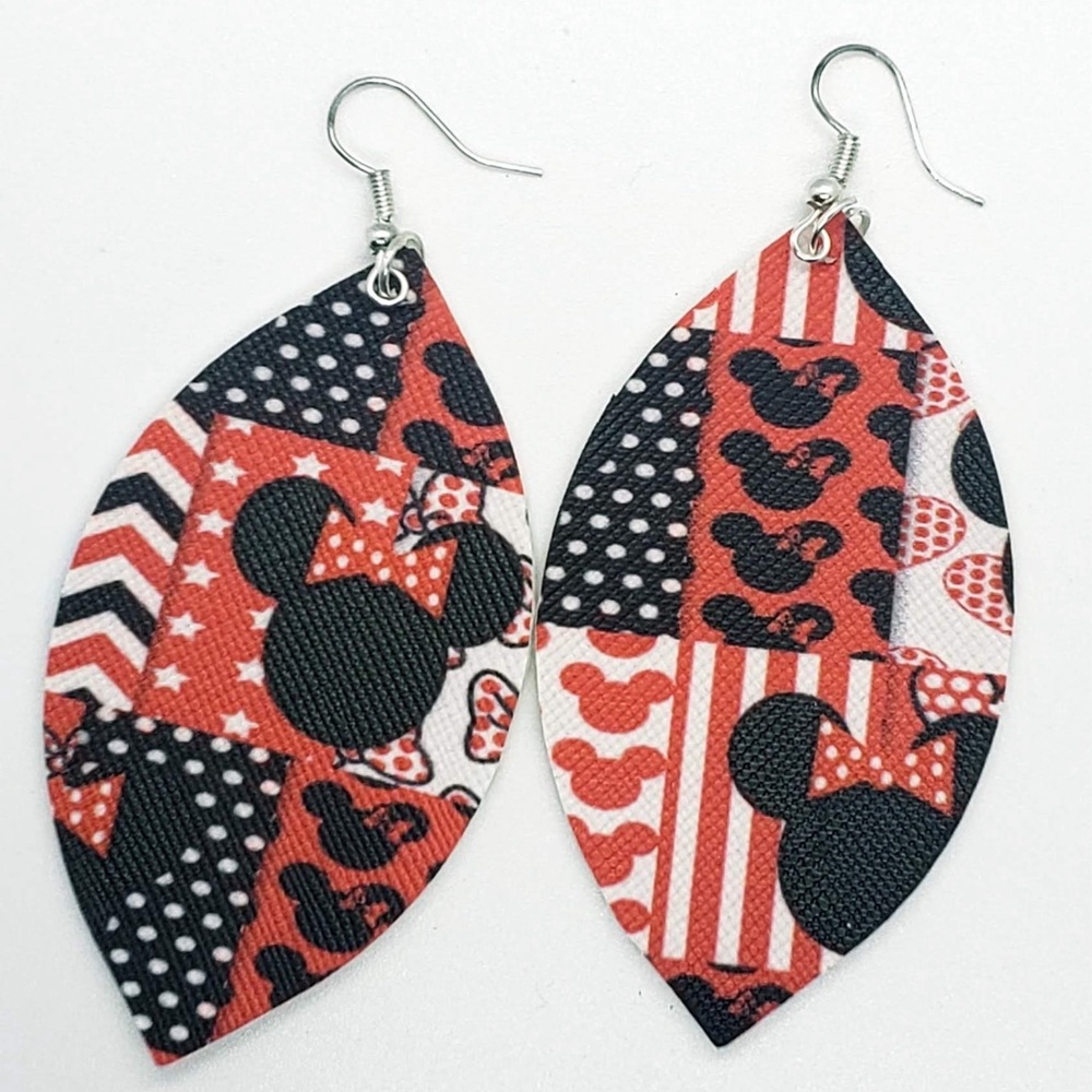 Disney Bundle of Faux Leather Earrings